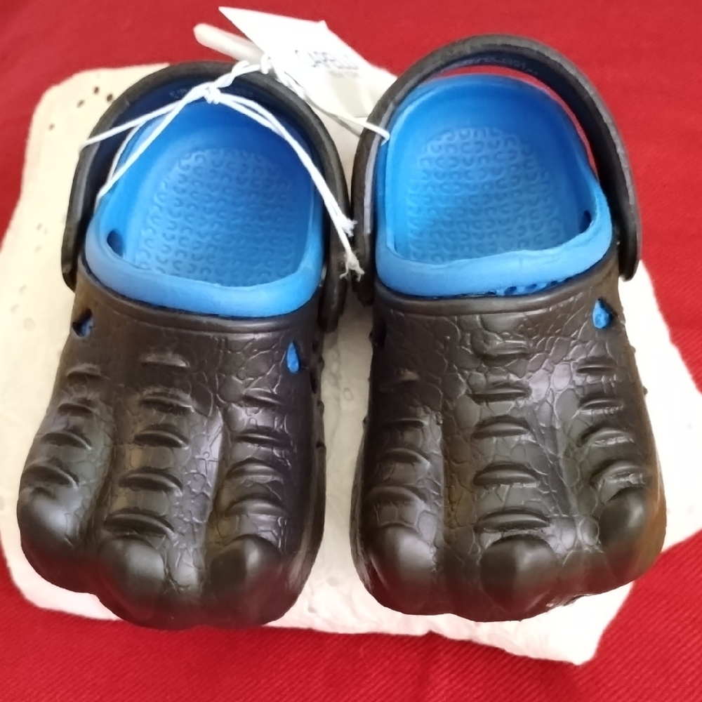 Capelli of New York Kids Brown and Blue Slippers